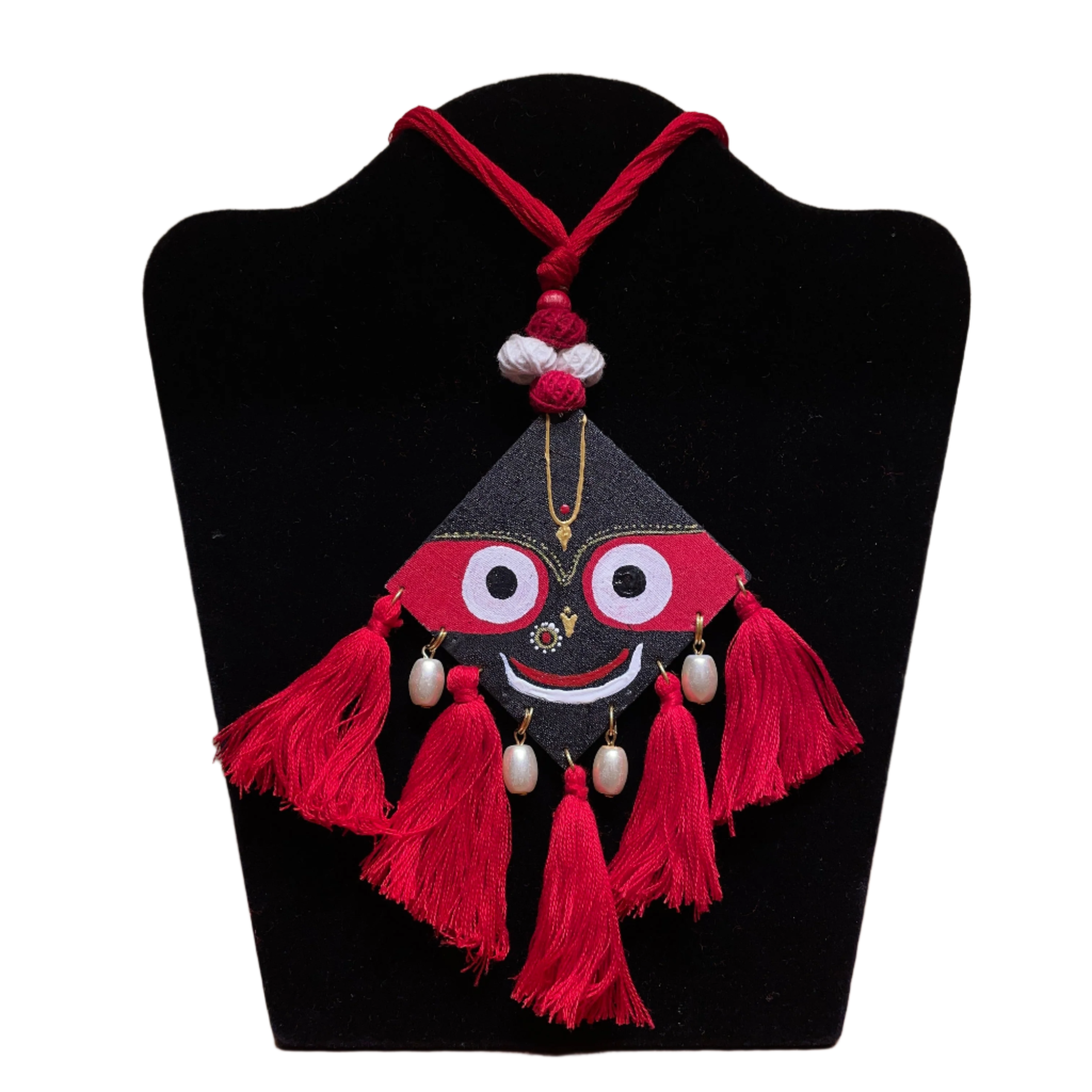 khoj city Puri Jagannath Handpainted  (Necklace) - 013