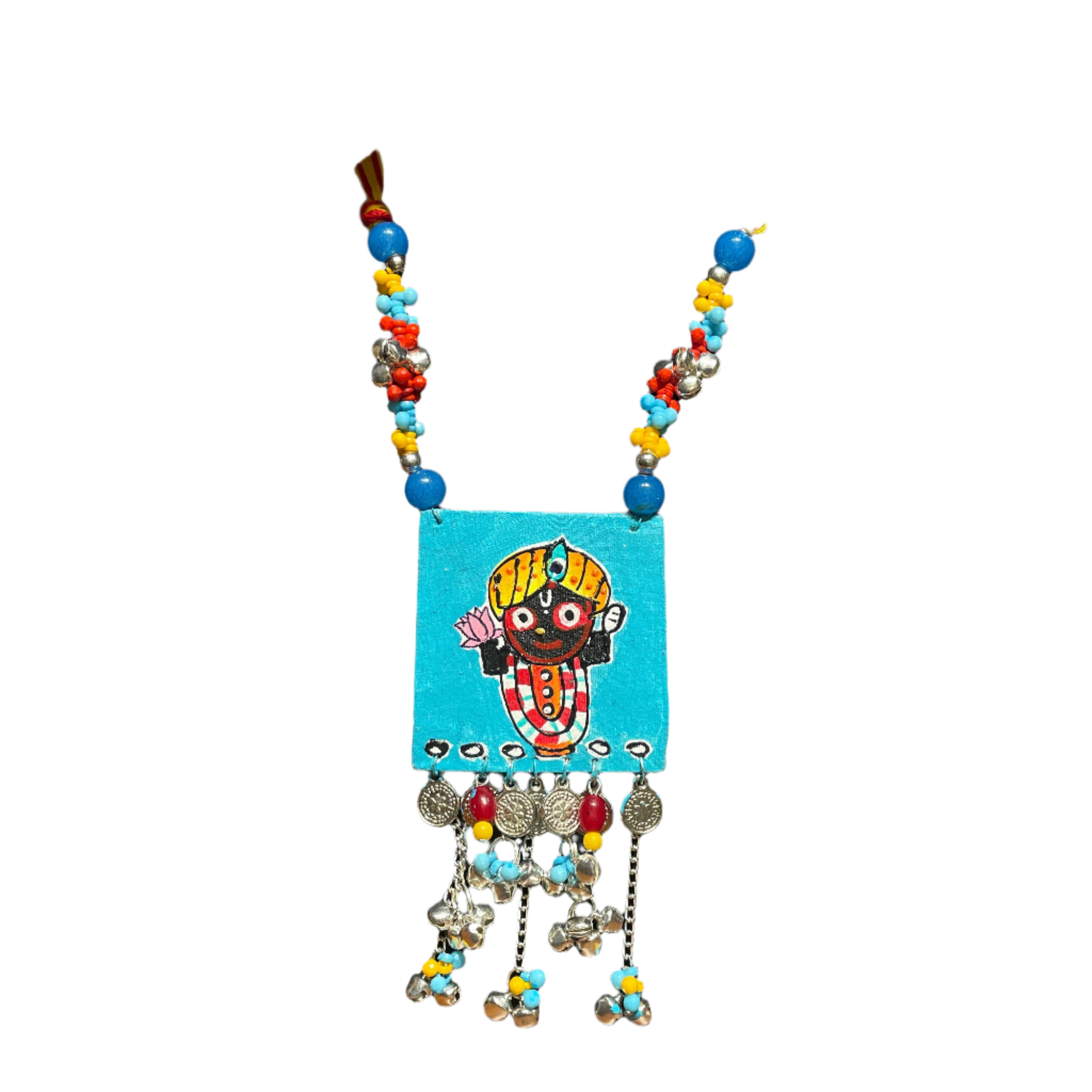 khoj city Puri Jagannath Handpainted  (Necklace) - 016