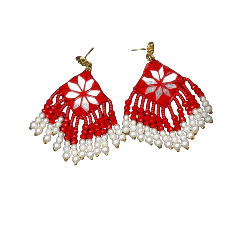 khoj city Raani Handmade Red (Earrings)