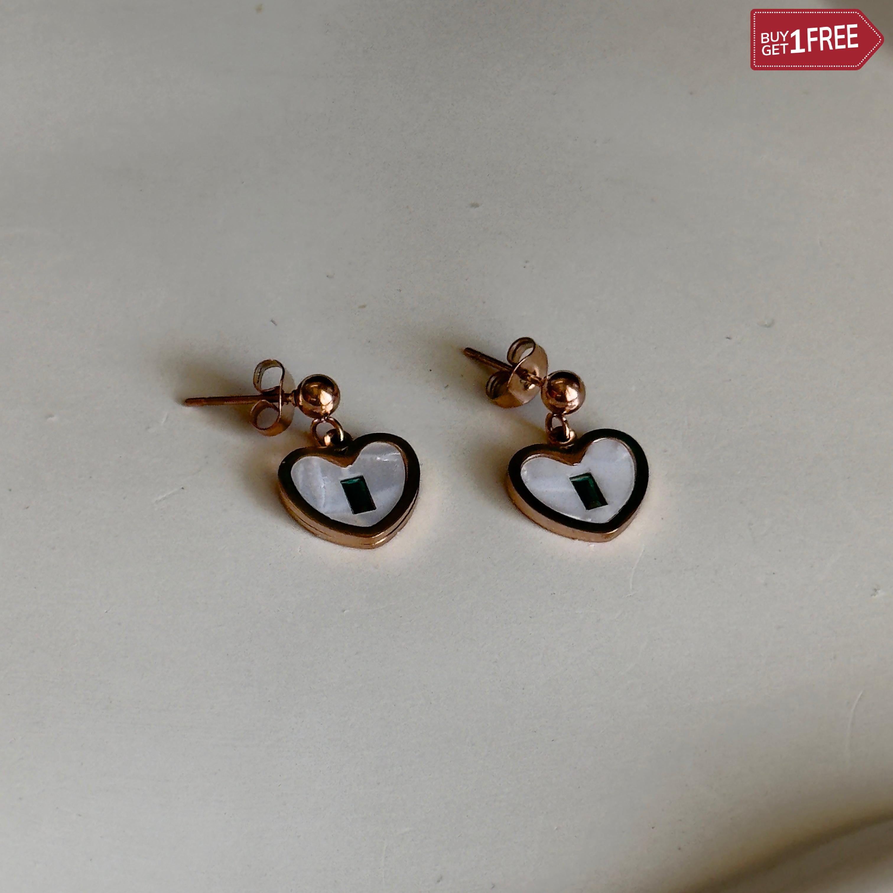 khoj city Rose Gold Daily Wear Anti Tarnish Earring Jewelry Code - 042