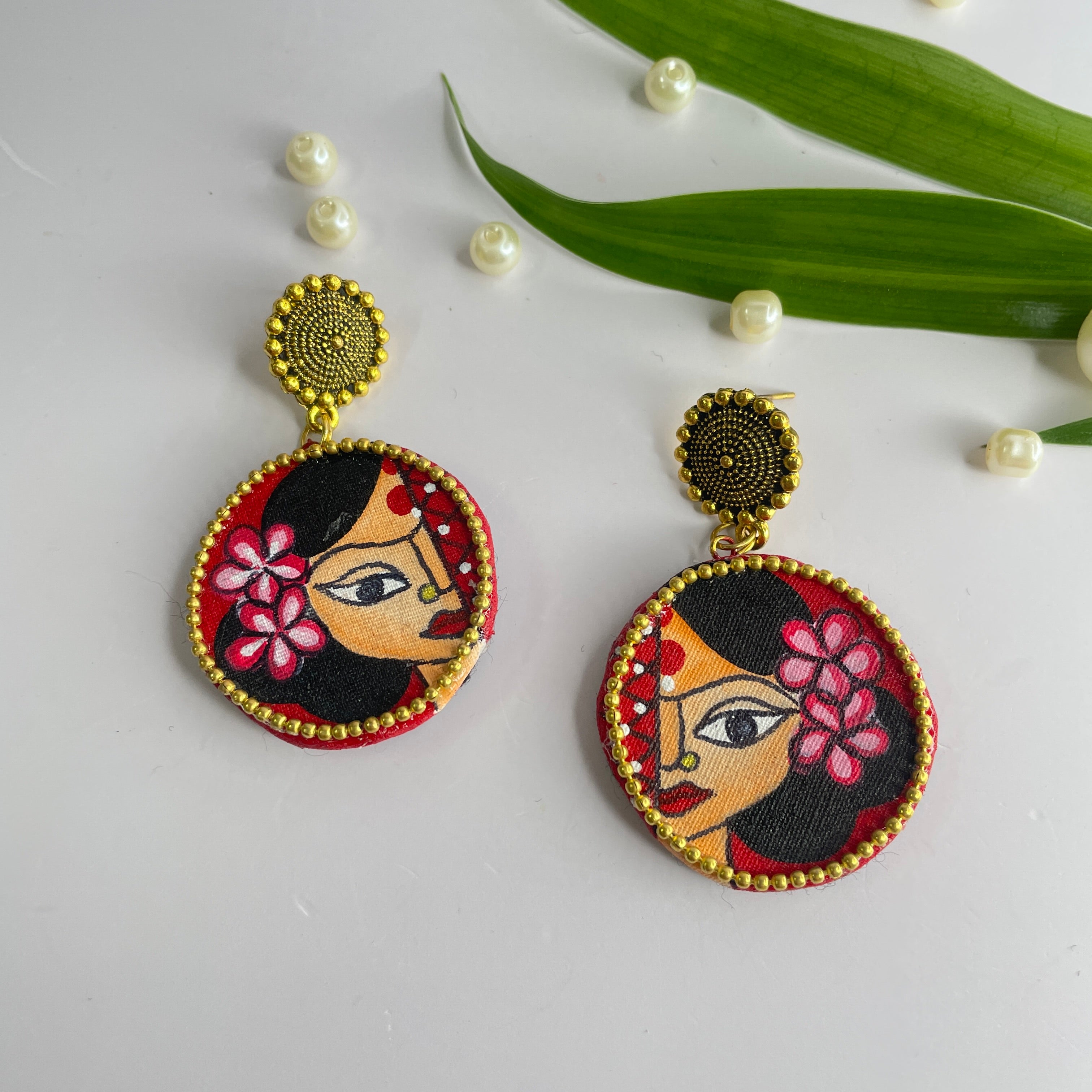 khoj city Rudrama Handpainted (Earrings)