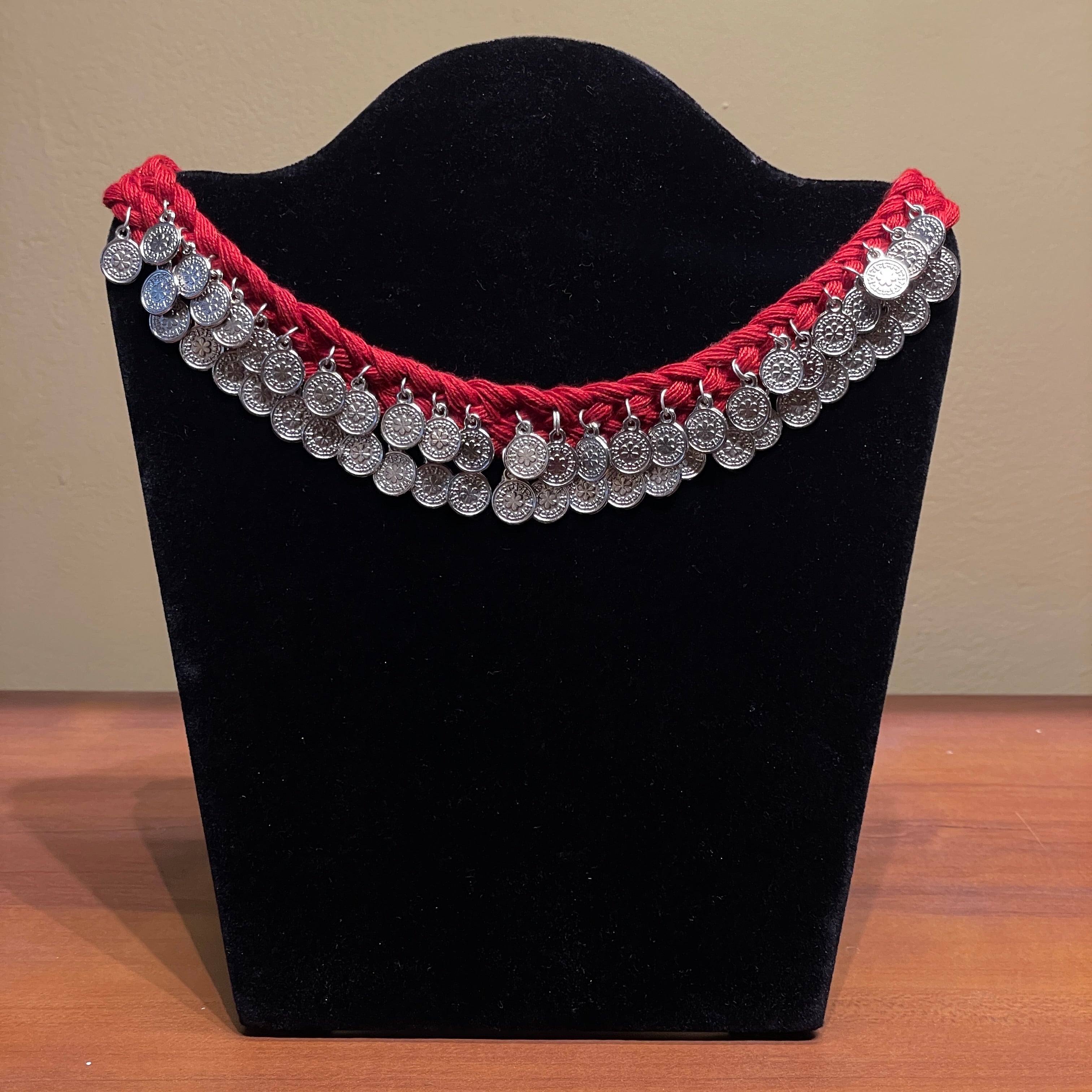 khoj city Sikka Handmade Red (Choker)