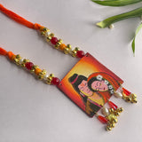 khoj city Siya Ram Handpainted Jewellery (Necklace) code - 033