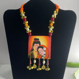 khoj city Siya Ram Handpainted Jewellery (Necklace) code - 033