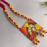 khoj city Siya Ram Handpainted Jewellery (Necklace) code - 034