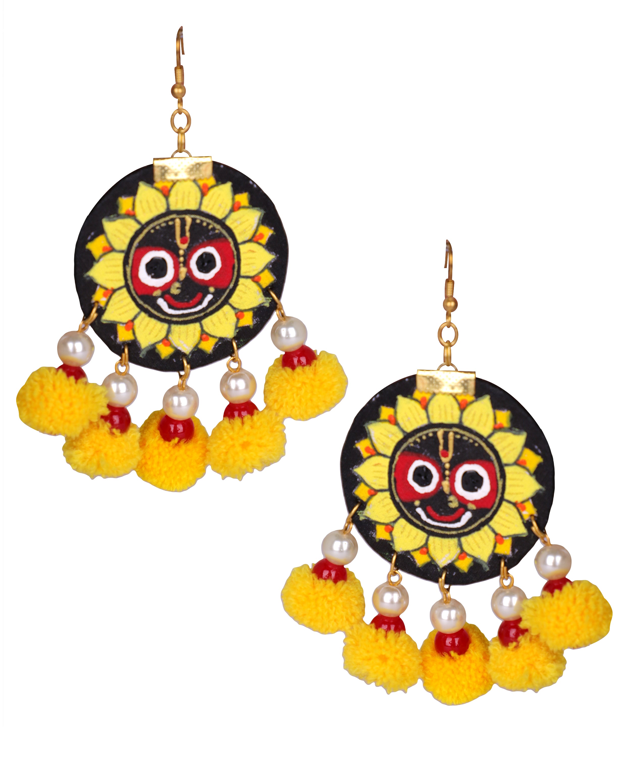 khoj city Sri Puri Jagannath Traditional Multi Color Hand Painted (Necklace set) HP-NP-