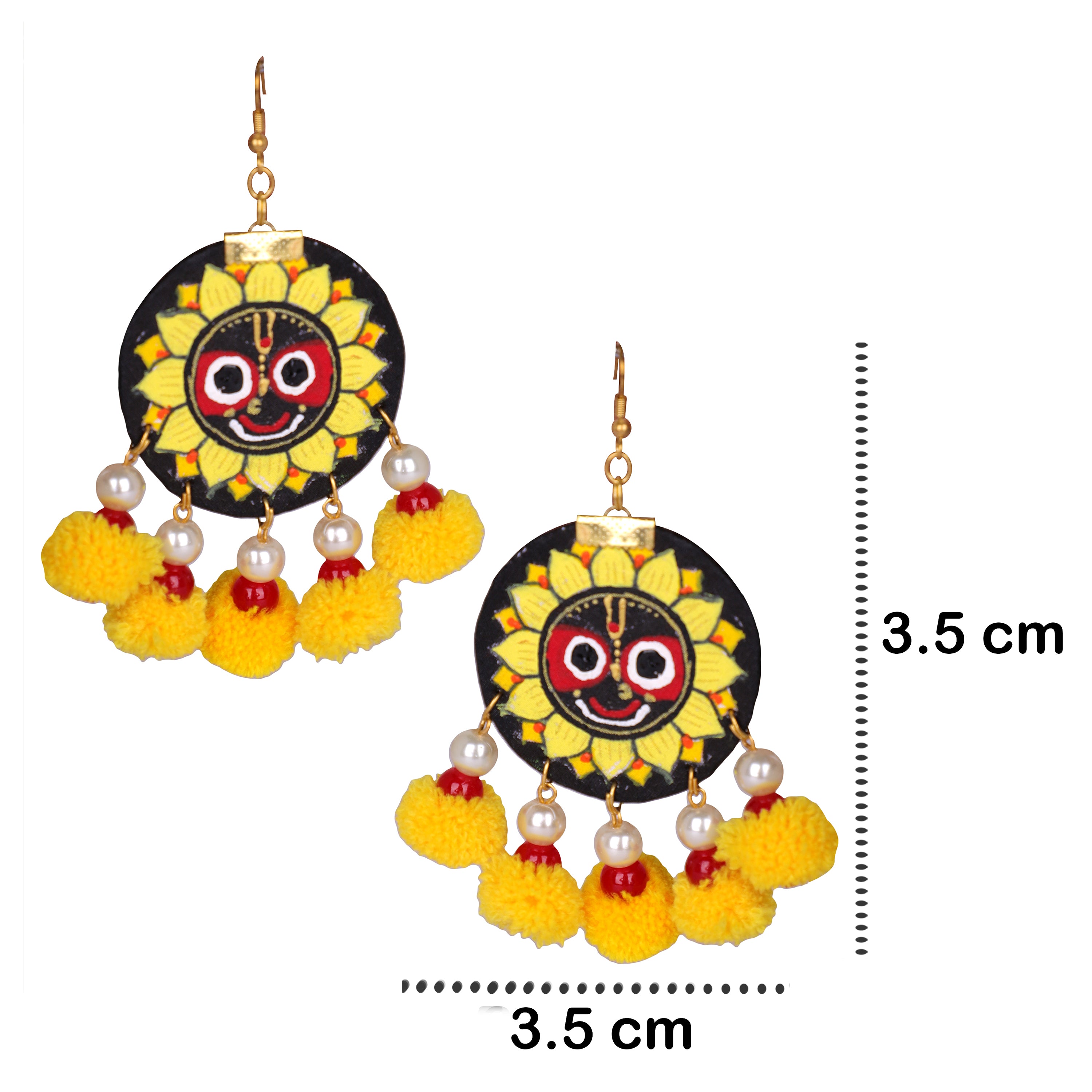 khoj city Sri Puri Jagannath Traditional Multi Color Hand Painted (Necklace set) HP-NP-