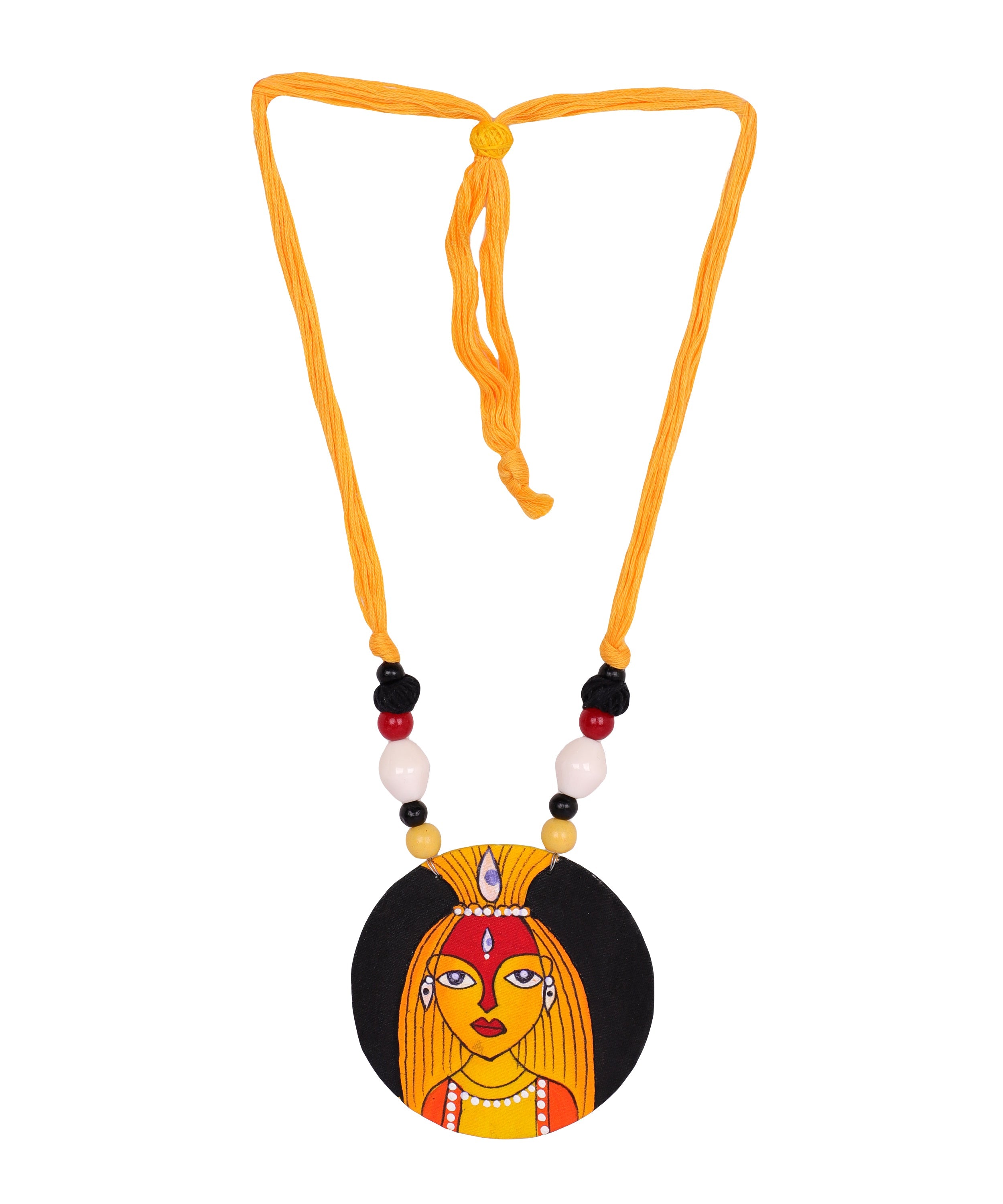 khoj city Stree Classic Multi Color Hand Painted (Necklace) HP-NP-096