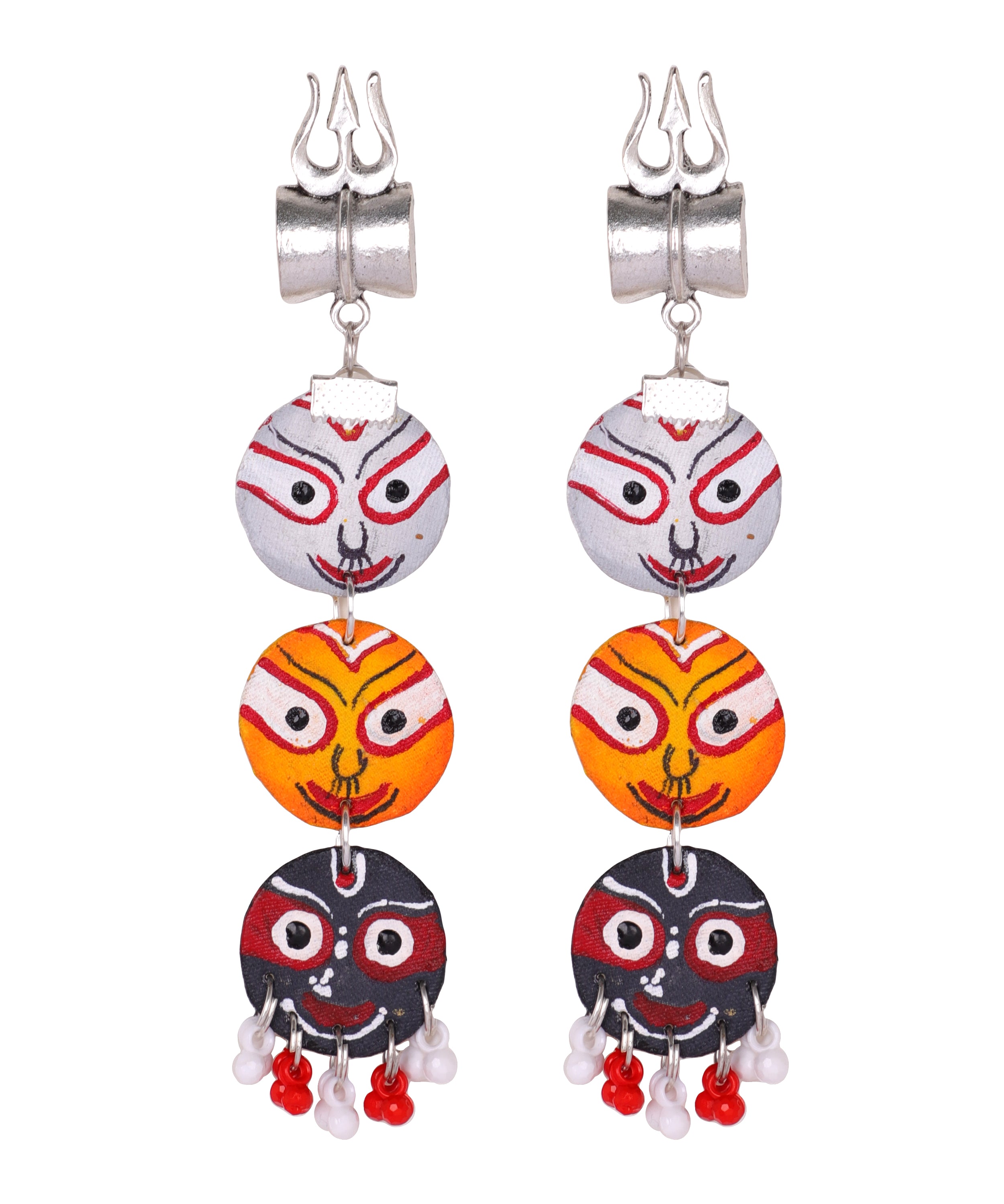 khoj city Trio Jagannath Traditional Multi Color Hand Painted (Necklace Set) HP-NP-