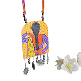 khoj city Urban Naari Handpainted Necklace code - 001