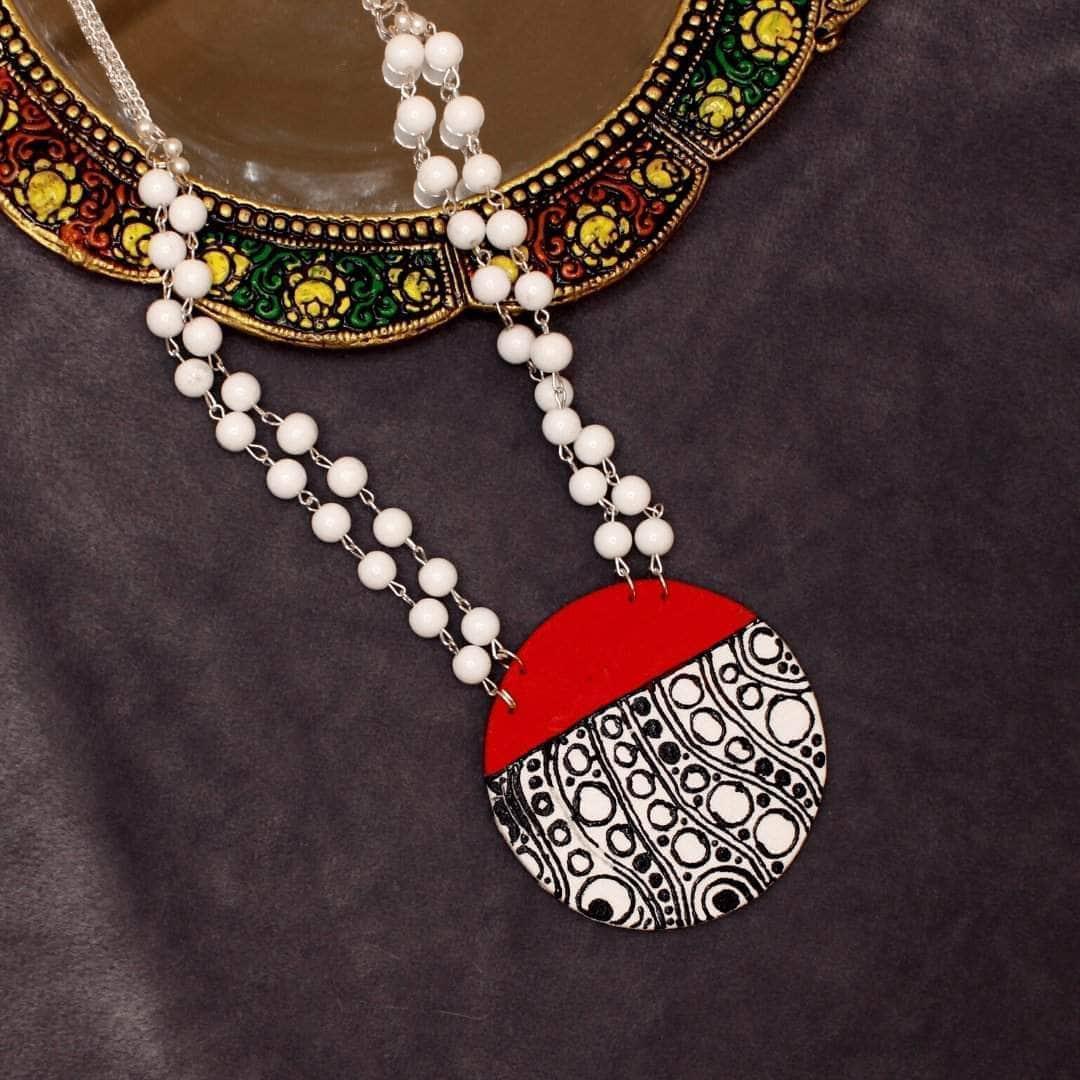 Caesar Classy Handpainted Red (Necklace) - KHOJ.CITY